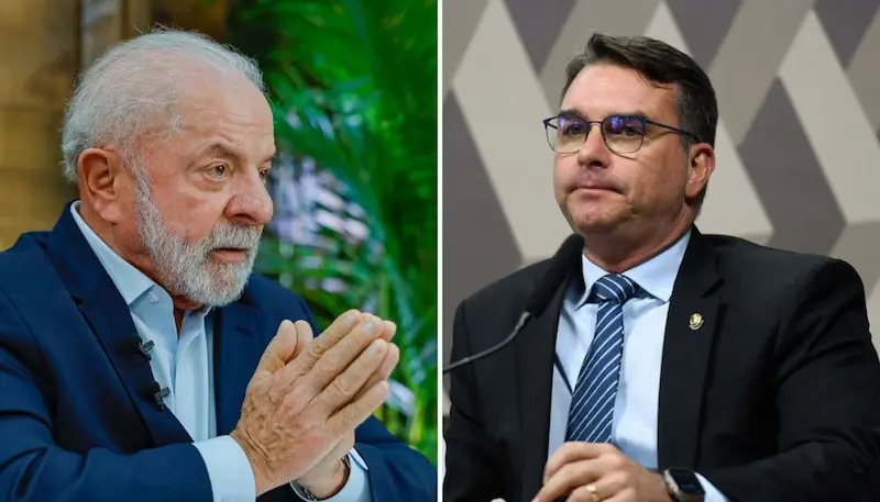 Flávio Bolsonaro cai no 2º turno após áudios a Vorcaro e fica com 41,8%, contra 48,9% de Lula